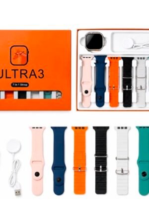 Ultra 3 Smartwatch – 7-in-1 Strap Bundle